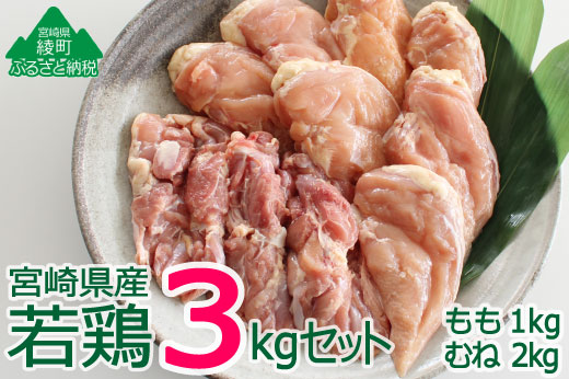 36-116_宮崎県産若鶏＜3kg＞セット
