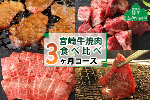 36-199-01_宮崎牛焼肉食べ比べ　３ヶ月コース（1回目）